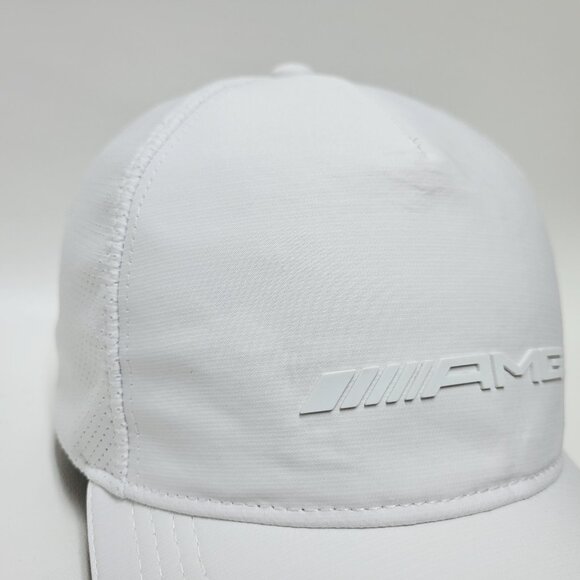 Mercedes Benz AMG Hat Cap Adjustable One Size Fits Most White Embroidered Racing - Picture 3 of 10